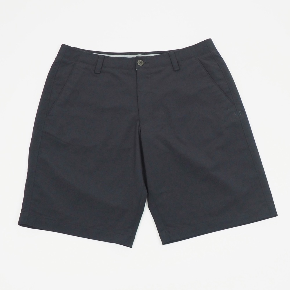 New Under Armour Match Play Golf Shorts Mens 36 Black Flat Performance Blend